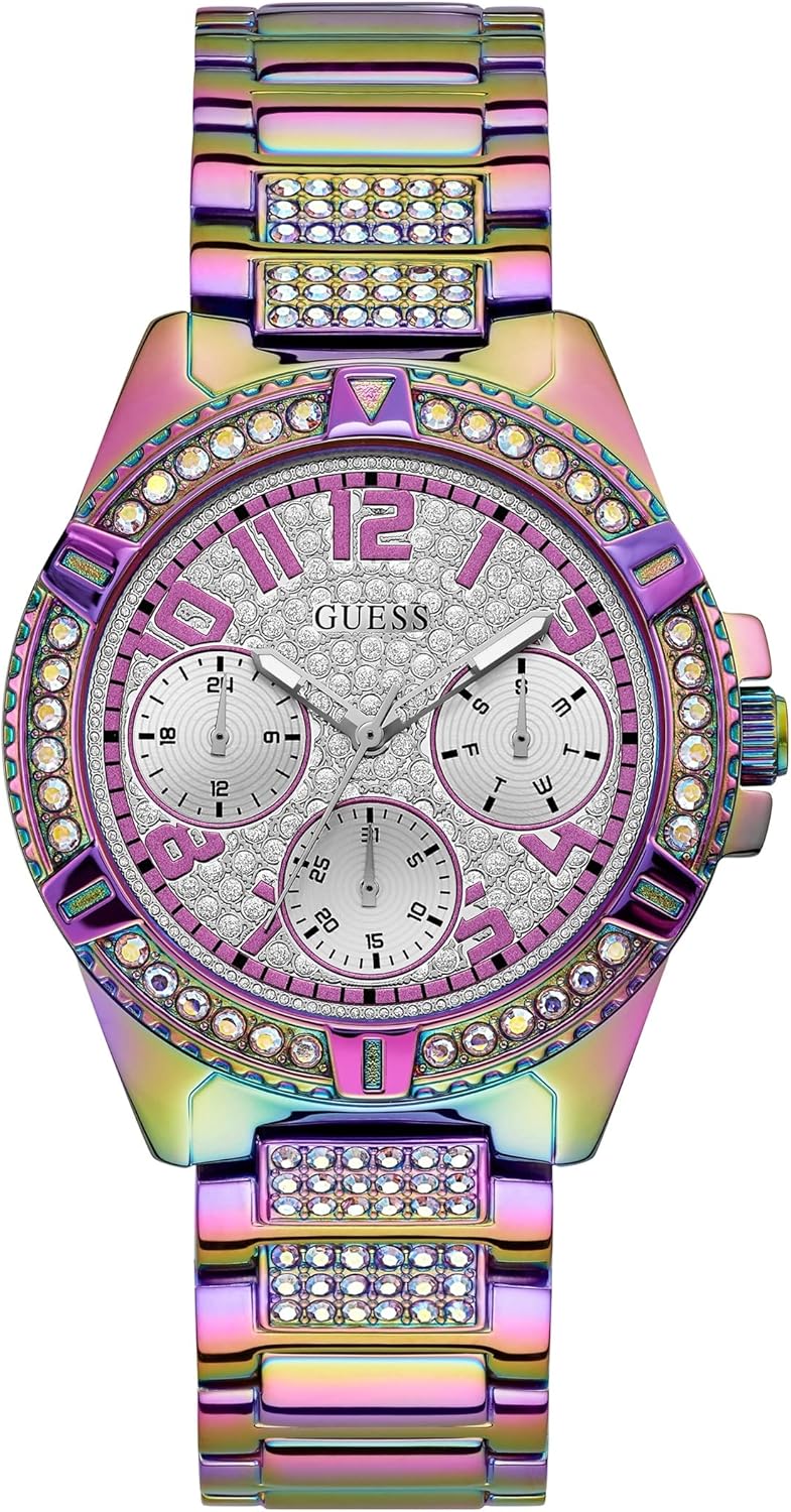 GUESS Многофункциональные фиолетовые часы-браслет с кристаллами, Purple/Silver-Tone
GUESS Многофункциональные фиолетовые часы-браслет с кристаллами, Purple/Silver-Tone
