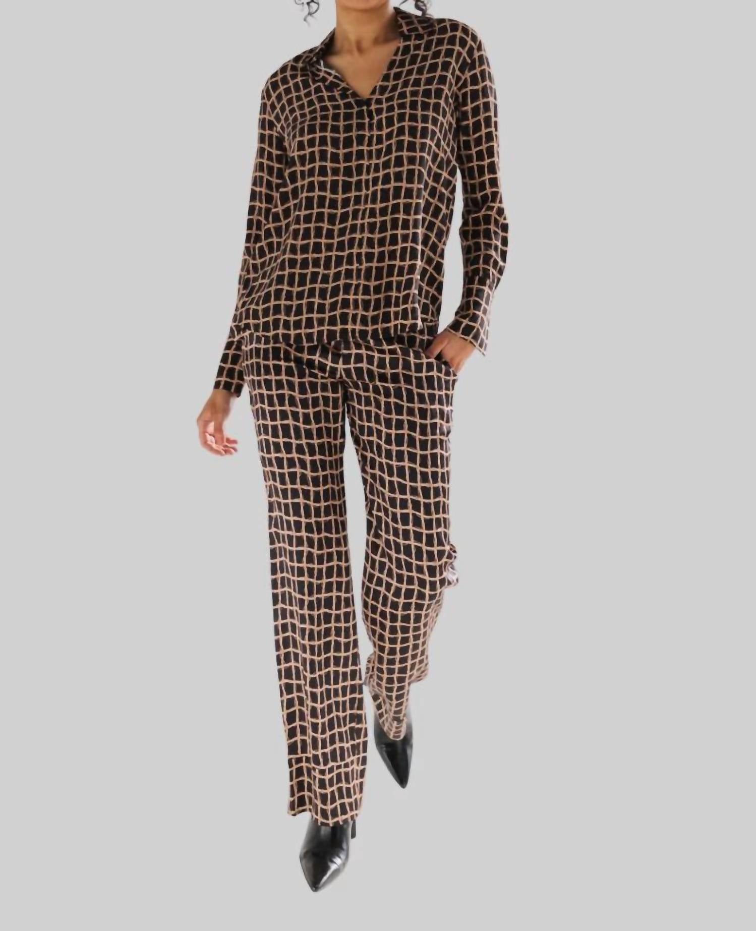 Шелковые брюки Parisa в черном/золотом цвете catherine gee
Шелковые брюки Parisa в черном/золотом цвете catherine gee