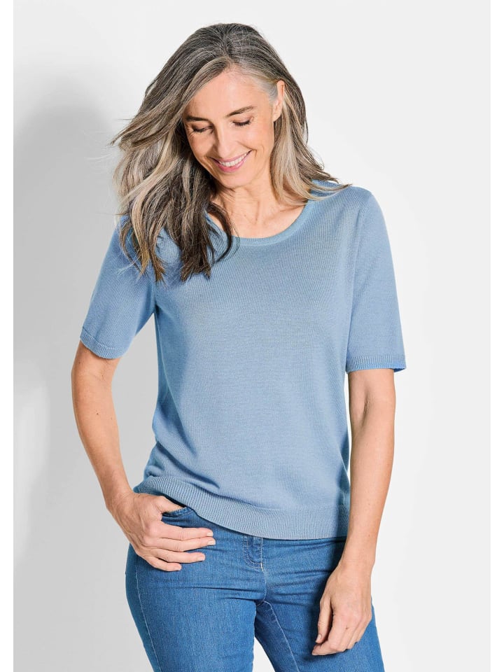 Вязаный свитер GOLDNER, бирюзовый 
Вязаный свитер GOLDNER, бирюзовый