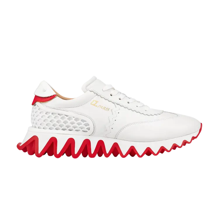 Кроссовки Christian Louboutin Loubishark Low 'White Red', белый 
Кроссовки Christian Louboutin Loubishark Low 'White Red', белый