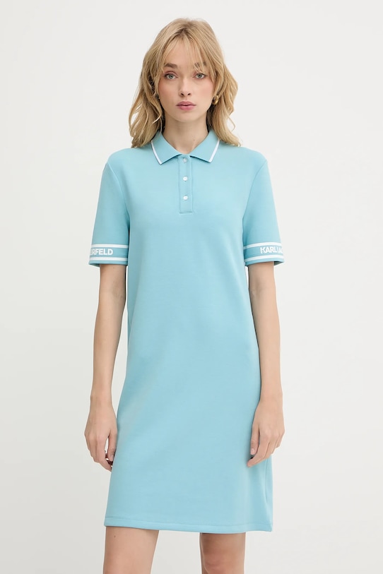 Платье Karl Lagerfeld, бирюзовый 
Платье Karl Lagerfeld, бирюзовый