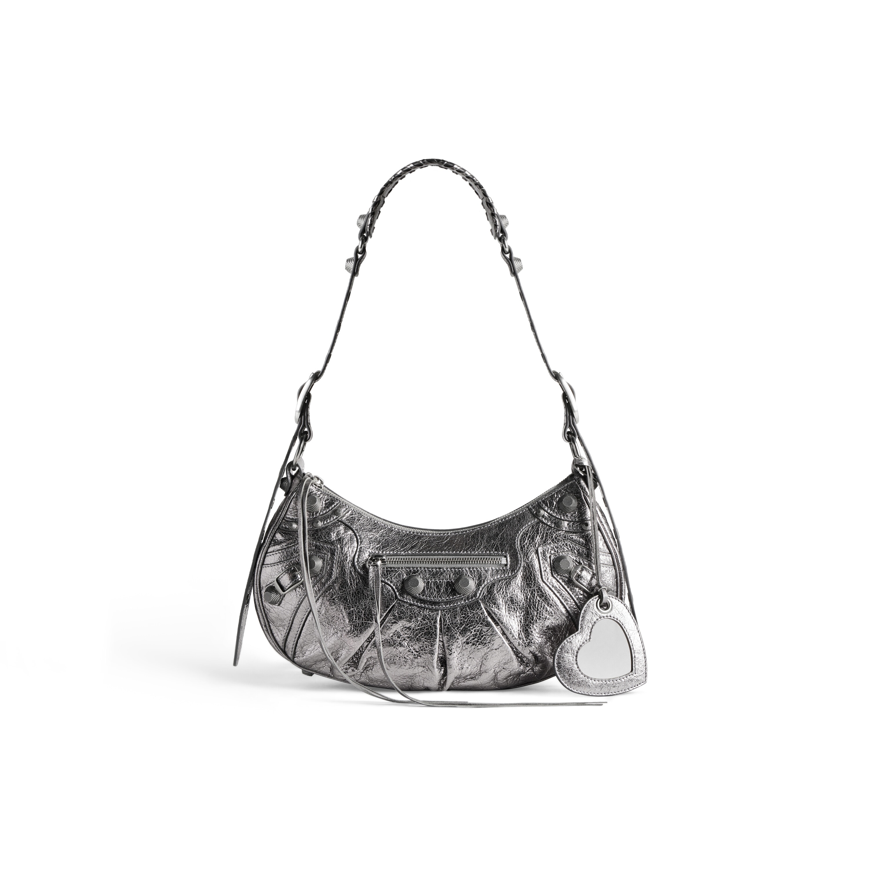 Маленькая сумка через плечо Le Cagole, металлизированная BALENCIAGA, серебряный
Маленькая сумка через плечо Le Cagole, металлизированная BALENCIAGA, серебряный