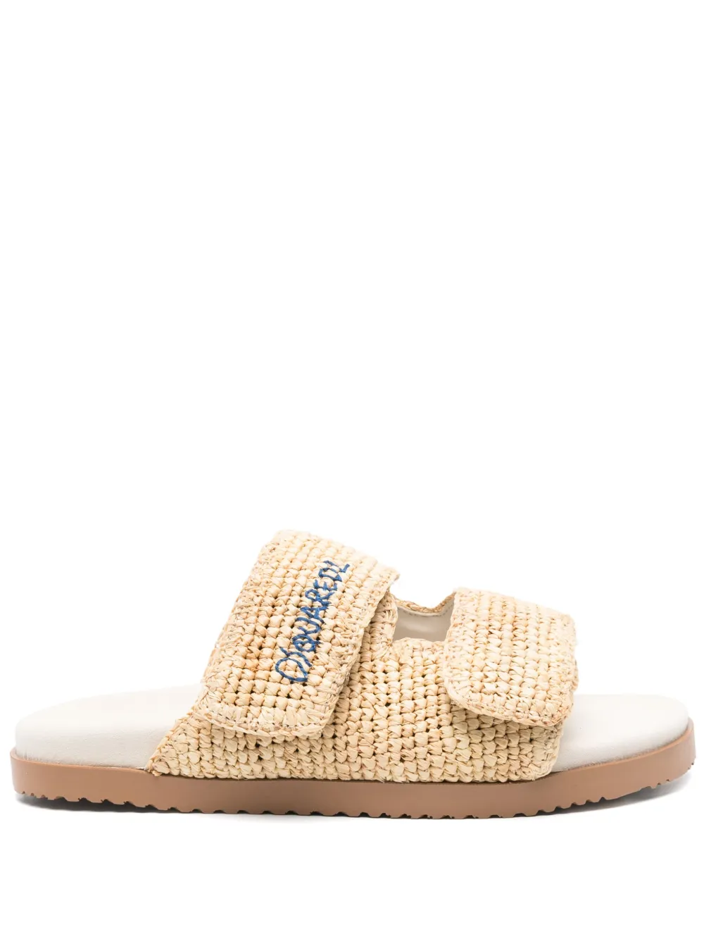 Шлепанцы с вышитым логотипом DSQUARED2, нейтральный
Шлепанцы с вышитым логотипом DSQUARED2, нейтральный