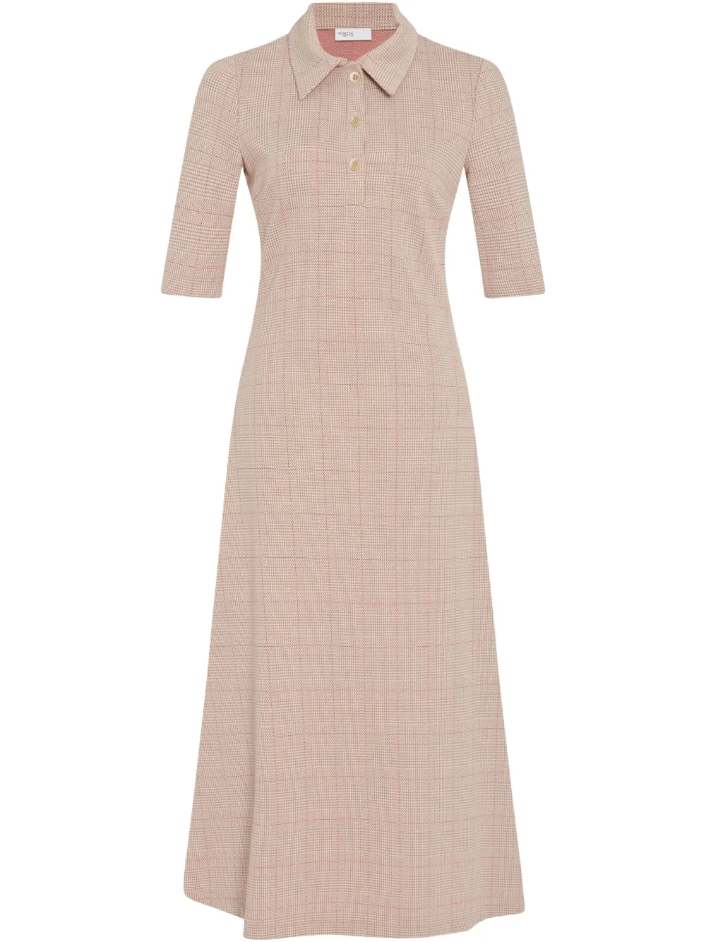Платье в клетку с воротником поло Rosetta Getty, нейтральный
Платье в клетку с воротником поло Rosetta Getty, нейтральный
