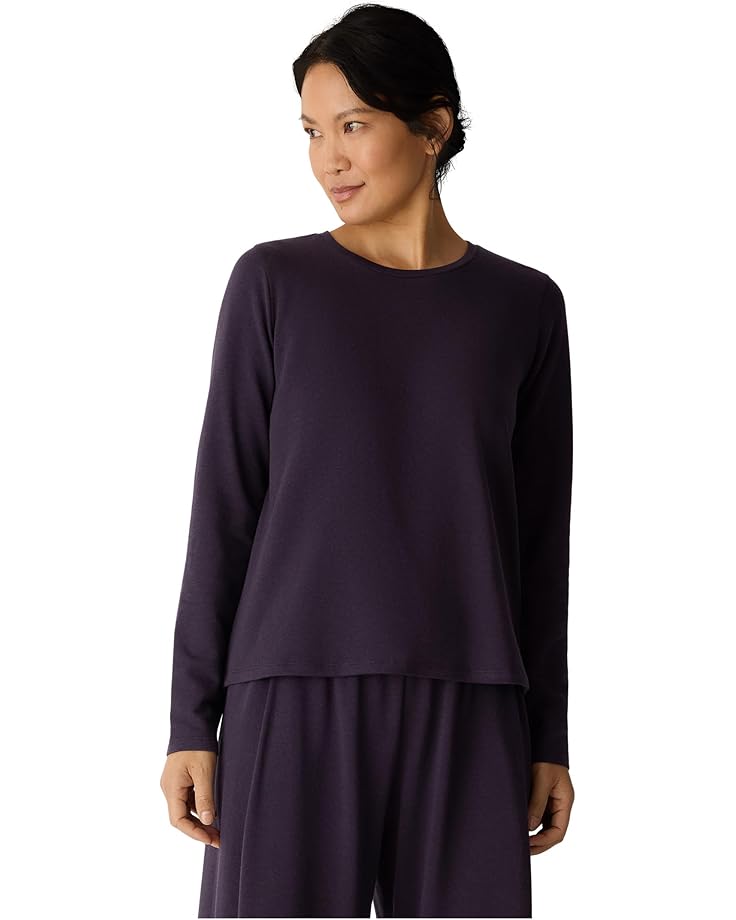 Женская уютная футболка с круглым вырезом Eileen Fisher Cozy Brushed Terry Hug, Aubergine
Женская уютная футболка с круглым вырезом Eileen Fisher Cozy Brushed Terry Hug, Aubergine