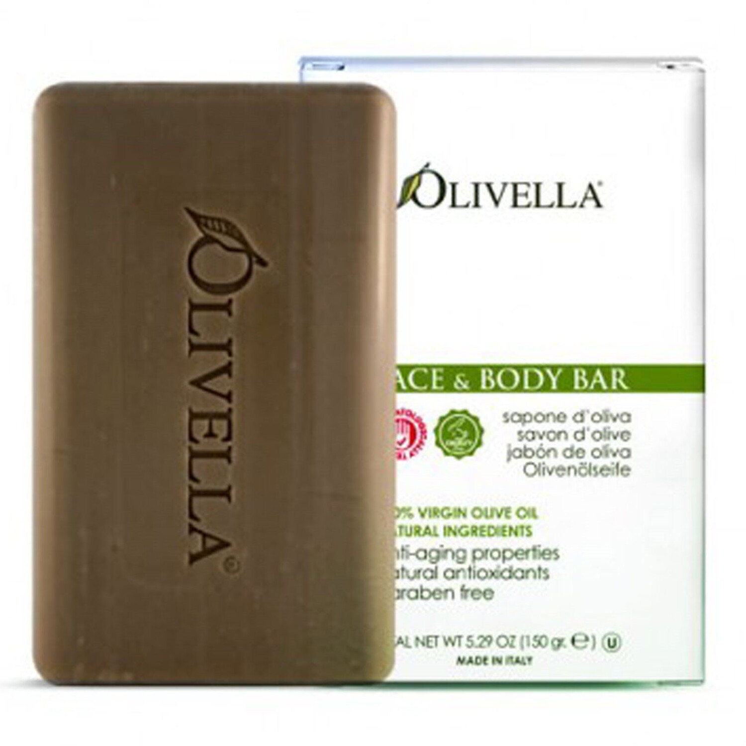 Olivella Твердое мыло для лица и тела 150 г
Olivella Твердое мыло для лица и тела 150 г