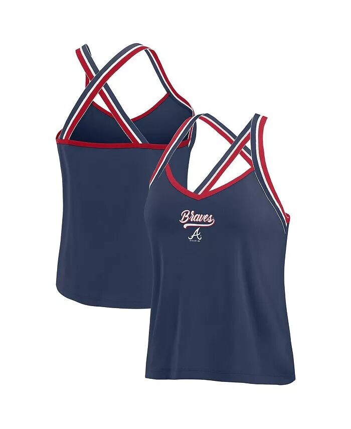 Женская темно-синяя майка Atlanta Braves с перекрестными бретелями WEAR by Erin Andrews
Женская темно-синяя майка Atlanta Braves с перекрестными бретелями WEAR by Erin Andrews