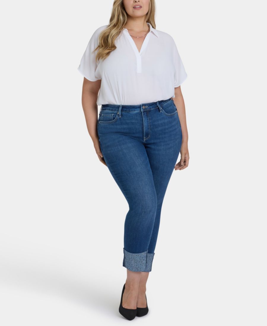 Джинсы Sheri Slim Plus Size до щиколотки с отворотами, украшенными стразами NYDJ, Vintage Lapis
Джинсы Sheri Slim Plus Size до щиколотки с отворотами, украшенными стразами NYDJ, Vintage Lapis