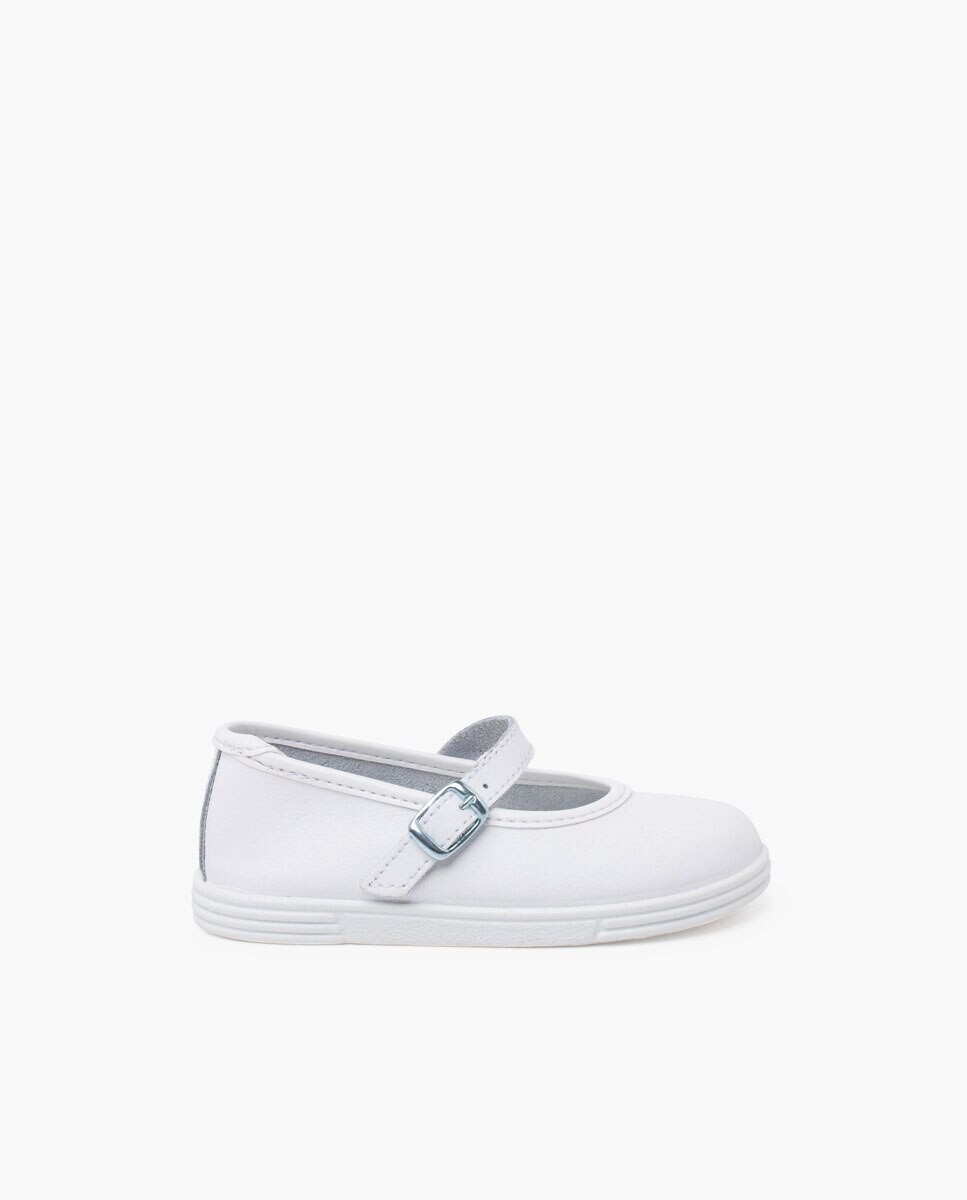 Моющиеся кожаные туфли Мэри Джейн для девочек с пряжкой Pisamonas, белый
Моющиеся кожаные туфли Мэри Джейн для девочек с пряжкой Pisamonas, белый