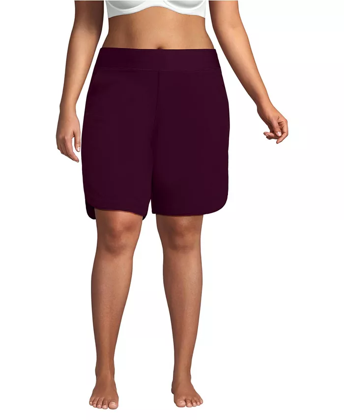 Пляжные шорты больших размеров с солнцезащитным фактором UPF 50, 9 дюймов, с трусиками Lands' End, фиолетовый
Пляжные шорты больших размеров с солнцезащитным фактором UPF 50, 9 дюймов, с трусиками Lands' End, фиолетовый