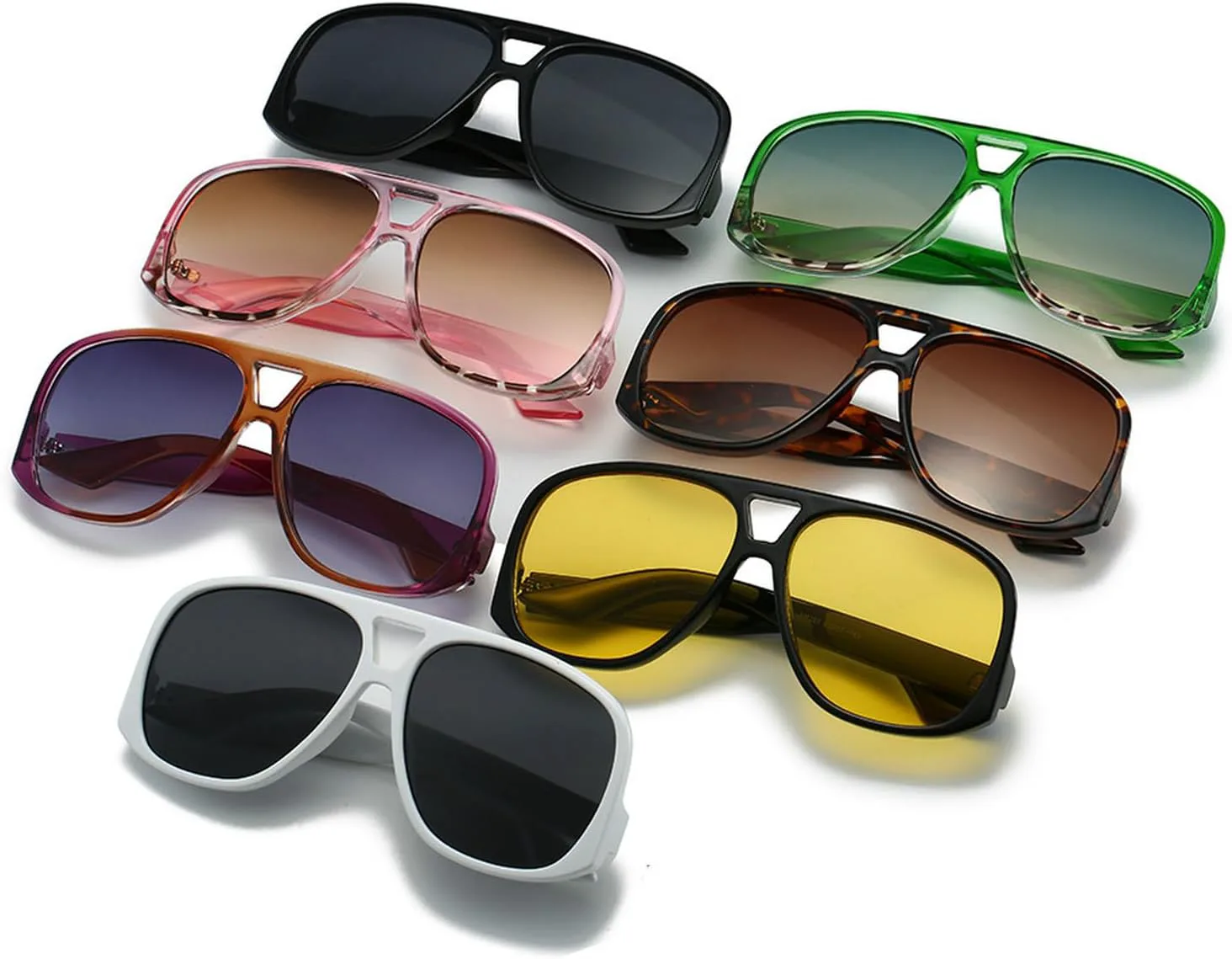 Laureles Модные солнцезащитные очки-пилот с увеличенными двойными перемычками для женщин, в стиле ретро, для мужчин и панк, женские солнцезащитные очки UV400, C7
Laureles Модные солнцезащитные очки-пилот с увеличенными двойными перемычками для женщин, в стиле ретро, для мужчин и панк, женские солнцезащитные очки UV400, C7