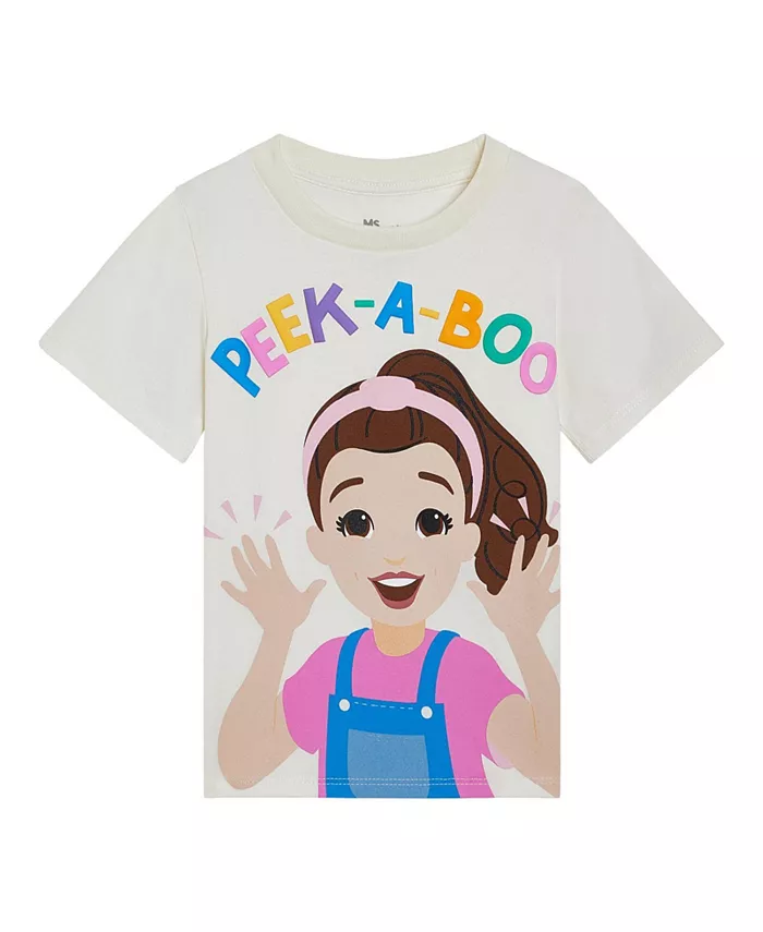 Футболка для девочек Toddler Ms. Rachel, коричневый/бежевый
Футболка для девочек Toddler Ms. Rachel, коричневый/бежевый