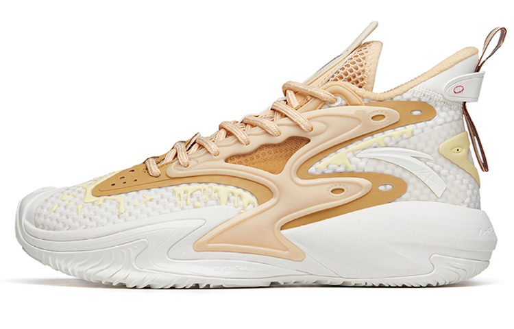 ANTA Берсерк 3 низкие баскетбольные кроссовки мужские белые золотые 
ANTA Берсерк 3 низкие баскетбольные кроссовки мужские белые золотые