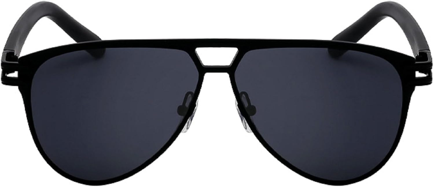 Мужские солнцезащитные очки с двойной перемычкой, овальной формы, винтажные женские солнцезащитные очки-пилот, металлические солнцезащитные очки в стиле пилотских очков mincl, Black
Мужские солнцезащитные очки с двойной перемычкой, овальной формы, винтажные женские солнцезащитные очки-пилот, металлические солнцезащитные очки в стиле пилотских очков mincl, Black