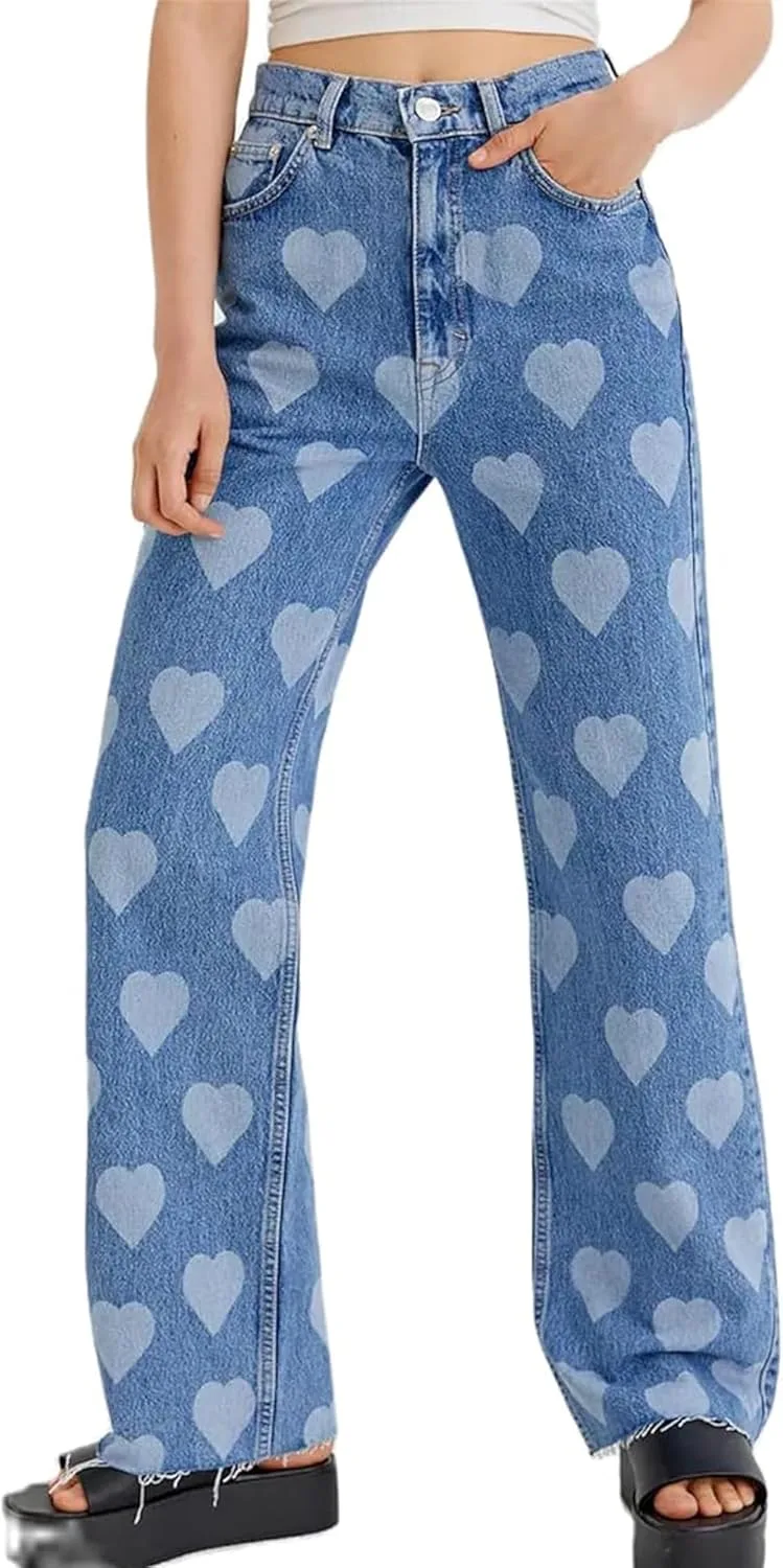 Женские джинсы Y2K в стиле гранж с прямым кроем и принтом в виде сердец MBZJSDKHLK
Женские джинсы Y2K в стиле гранж с прямым кроем и принтом в виде сердец MBZJSDKHLK