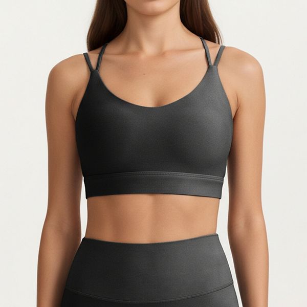 Женский спортивный топ с низкой поддержкой и ремешками на спине Anna-Kaci, Black
Женский спортивный топ с низкой поддержкой и ремешками на спине Anna-Kaci, Black