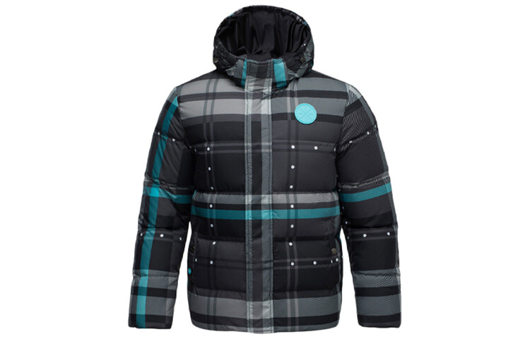 Пуховик мужской черный и серый полный принтов Lining, черный
Пуховик мужской черный и серый полный принтов Lining, черный