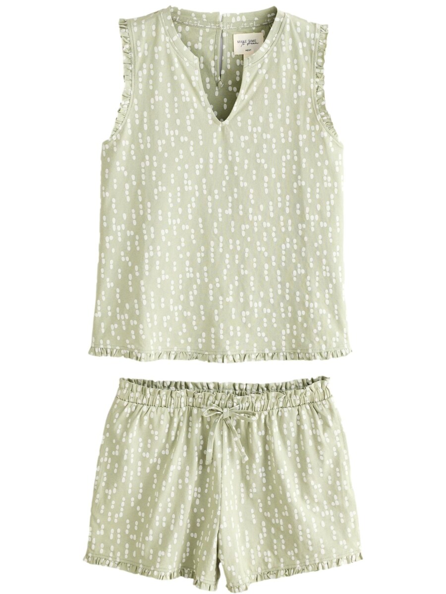Короткий пижамный комплект Next, светло-зеленый
Короткий пижамный комплект Next, светло-зеленый
