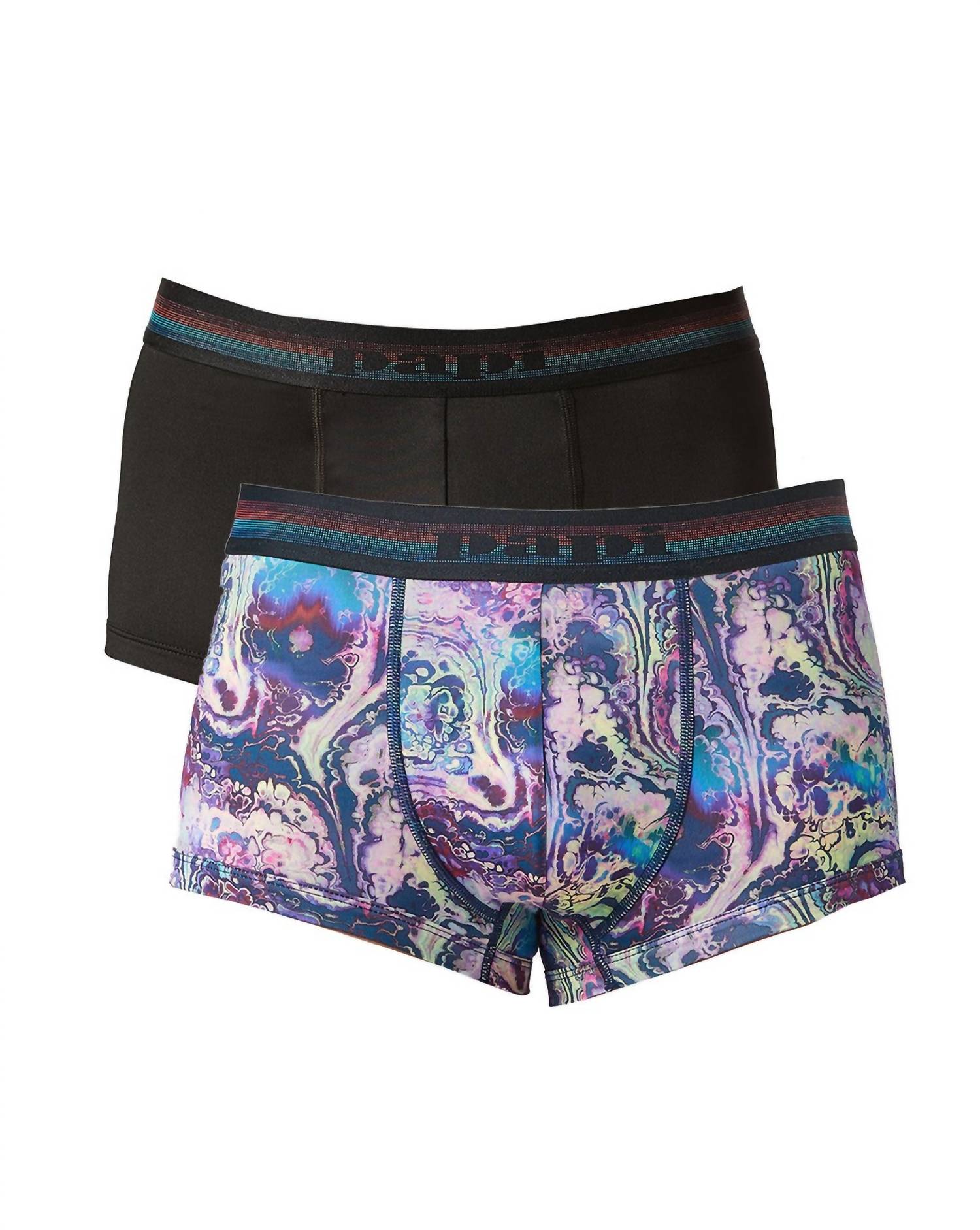 Комплект из 2 мужских бразильских трусов-шорт в синем/черном цвете Papi 
Комплект из 2 мужских бразильских трусов-шорт в синем/черном цвете Papi