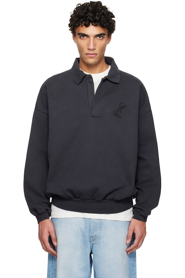 Fear Of God Essentials Черная классическая поло с вышивкой на тему праздников
Fear Of God Essentials Черная классическая поло с вышивкой на тему праздников