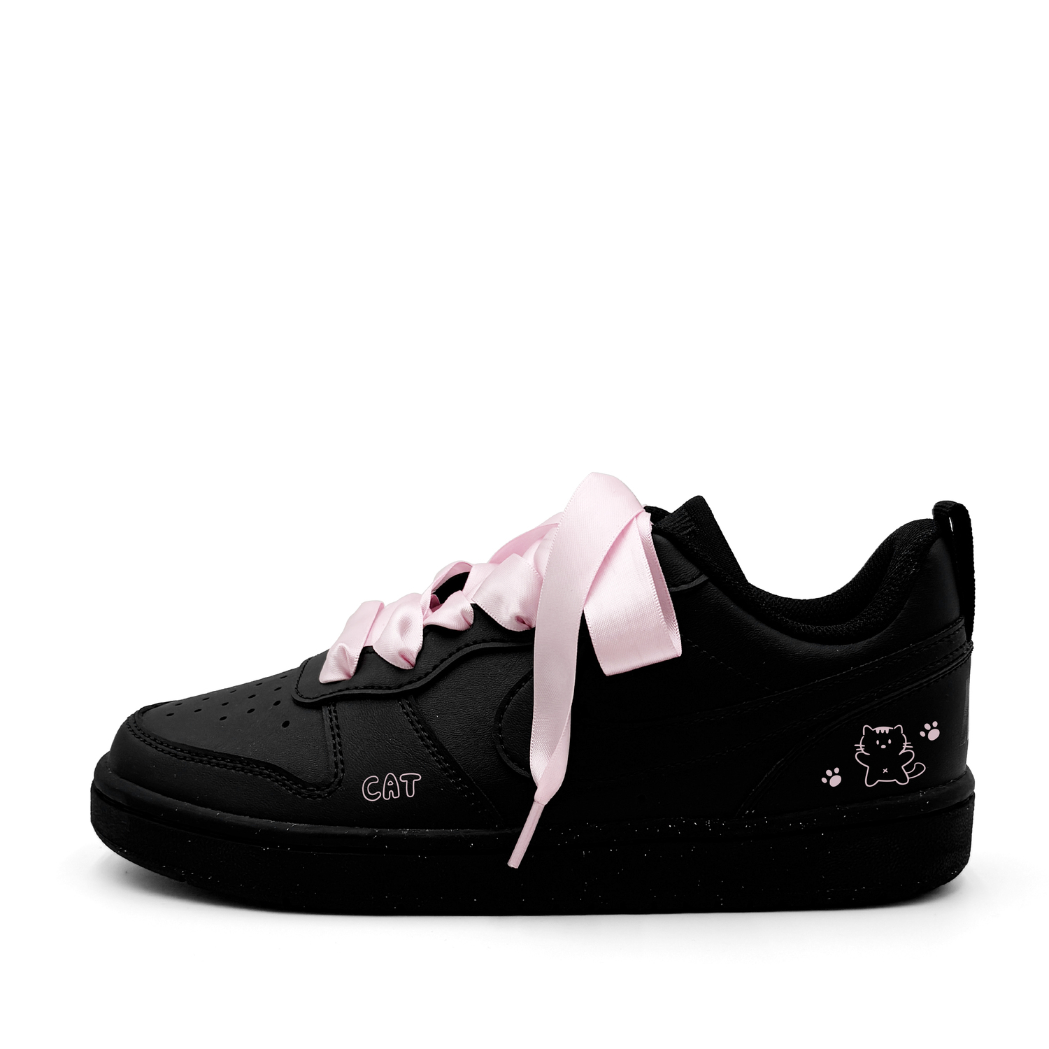 Nike Court Borough Happiness Kitten Synthetic Leather Abrasion Resistant Low top Kids' Skateboarding Shoes Black
Nike Court Borough Happiness Kitten Synthetic Leather Abrasion Resistant Low top Kids' Skateboarding Shoes Black