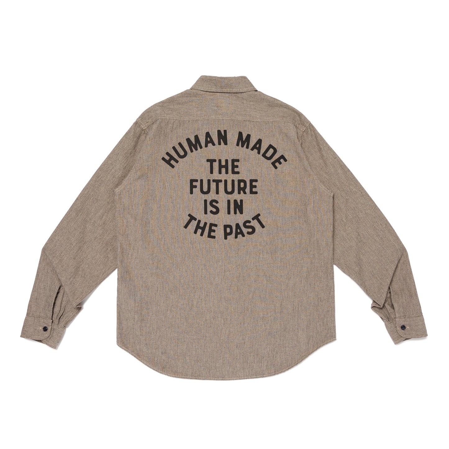Рубашка с принтом слогана HUMAN MADE, серый
Рубашка с принтом слогана HUMAN MADE, серый