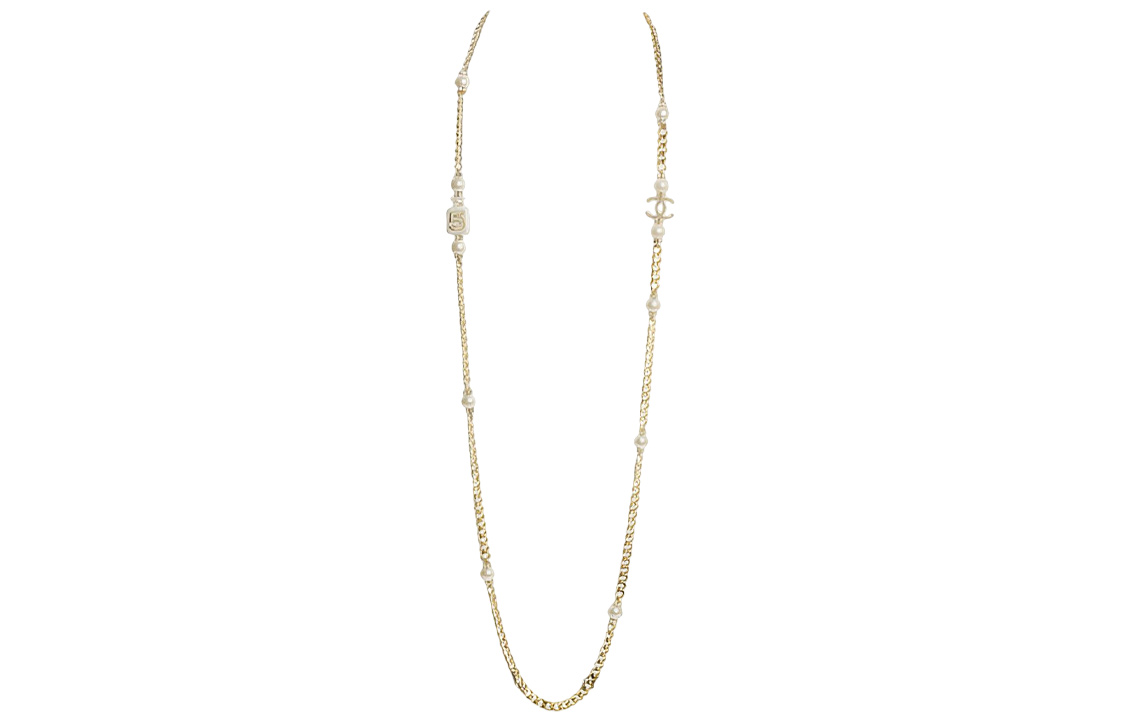 CHANEL Двойное ожерелье C Metal Resin с искусственным жемчугом и стразами для женщин, цвет Gold/Pearl White
CHANEL Двойное ожерелье C Metal Resin с искусственным жемчугом и стразами для женщин, цвет Gold/Pearl White