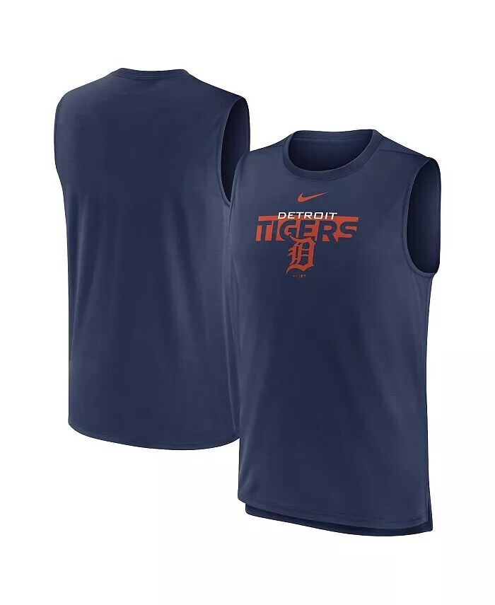 Мужская темно-синяя майка Detroit Tigers Knockout Stack Exceed Performance Muscle Tank Nike
Мужская темно-синяя майка Detroit Tigers Knockout Stack Exceed Performance Muscle Tank Nike