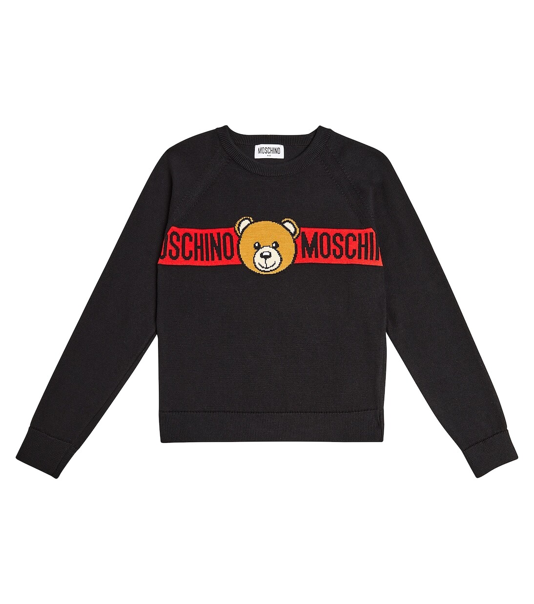 Хлопковый свитер teddy bear Moschino Kids, черный 
Хлопковый свитер teddy bear Moschino Kids, черный
