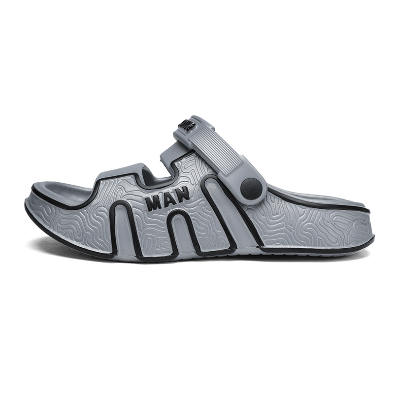 LONGYING Мужские пляжные сандалии серые, цвет Gray
LONGYING Мужские пляжные сандалии серые, цвет Gray