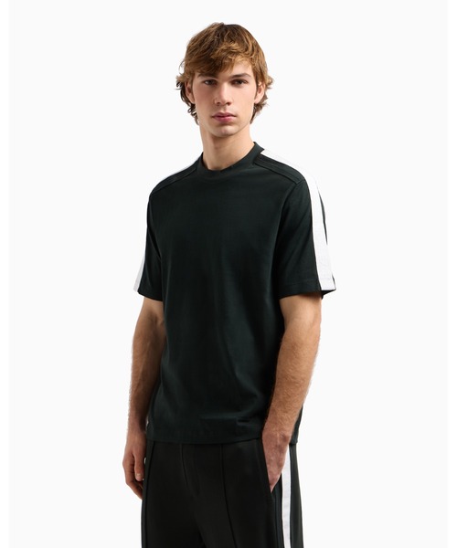 Футболка с коротким рукавом, круглым вырезом и логотипом A|X Armani Exchange, темно-зеленая
Футболка с коротким рукавом, круглым вырезом и логотипом A|X Armani Exchange, темно-зеленая