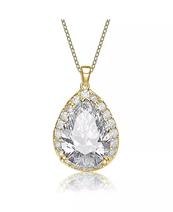 Уникальное ожерелье с подвеской в форме груши с цветными кубическими цирконами Rachel Glauber, gold
Уникальное ожерелье с подвеской в форме груши с цветными кубическими цирконами Rachel Glauber, gold