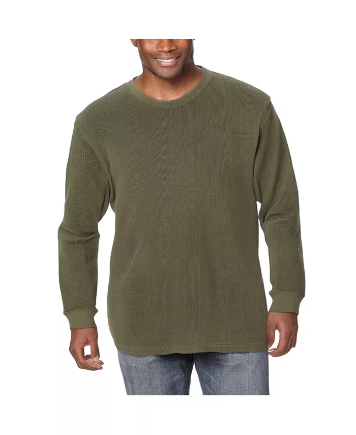 Мужская термофутболка с вафельной вязкой Crewneck KingSize, зеленый
Мужская термофутболка с вафельной вязкой Crewneck KingSize, зеленый