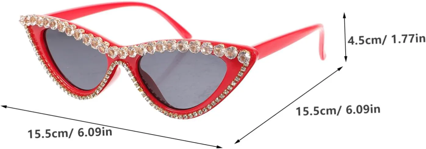 Декоративные солнцезащитные очки Homoyoyo в форме треугольника «кошачий глаз» для женщин. Модные очки с отделкой стразами для создания неповторимого стиля, Red
Декоративные солнцезащитные очки Homoyoyo в форме треугольника «кошачий глаз» для женщин. Модные очки с отделкой стразами для создания неповторимого стиля, Red