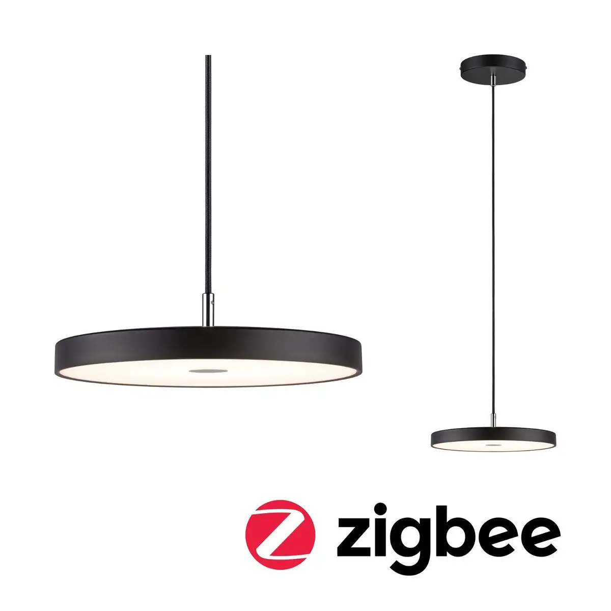 Подвесной светодиодный светильник Paulmann "Hildor Smart Home Zigbee 20Вт 300 мм черный 230В металл/пластик", 1 лампочка, с регулировкой яркости Ø 31,0 см, Рост: 135,0 см., черный
Подвесной светодиодный светильник Paulmann "Hildor Smart Home Zigbee 20Вт 300 мм черный 230В металл/пластик", 1 лампочка, с регулировкой яркости Ø 31,0 см, Рост: 135,0 см., черный