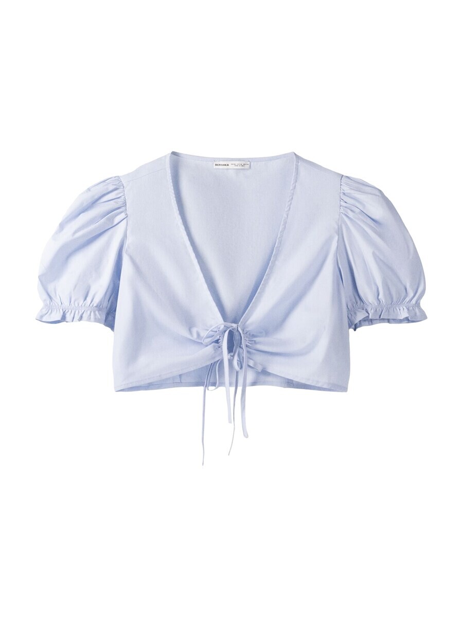 Блуза Bershka Blouse, пастельно-голубой
Блуза Bershka Blouse, пастельно-голубой