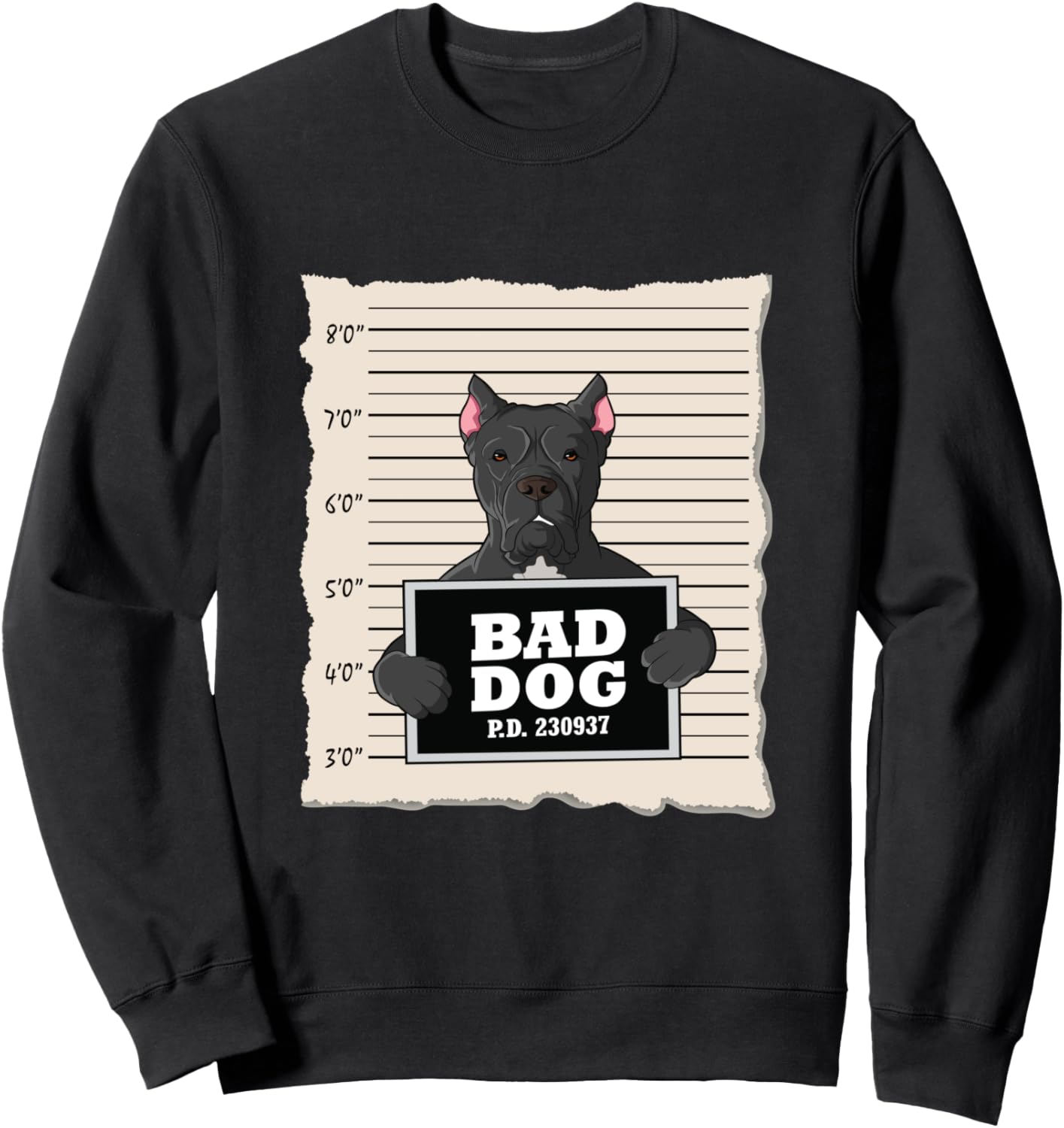 Толстовка с изображением собаки породы Кане Корсо (признание вины) Bad Dog Mug Shot Cane Corso, черный
Толстовка с изображением собаки породы Кане Корсо (признание вины) Bad Dog Mug Shot Cane Corso, черный