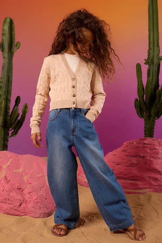 Детский кардиган Pinko, оранжевый 
Детский кардиган Pinko, оранжевый