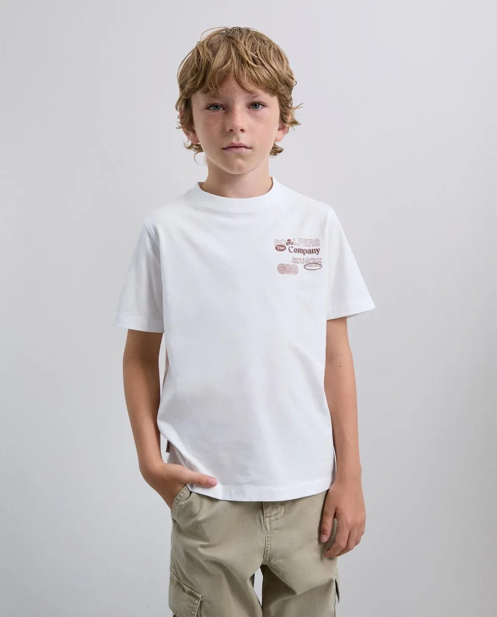 Детская футболка 100% хлопок, обычного кроя Scalpers, белый
Детская футболка 100% хлопок, обычного кроя Scalpers, белый