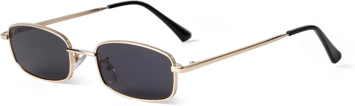 Солнцезащитные очки SORVINO маленького размера, узкие, прямоугольной формы, для женщин и мужчин, в стиле ретро Y2K, металлическая оправа, 90-е, тонкие, Gold/Grey
Солнцезащитные очки SORVINO маленького размера, узкие, прямоугольной формы, для женщин и мужчин, в стиле ретро Y2K, металлическая оправа, 90-е, тонкие, Gold/Grey