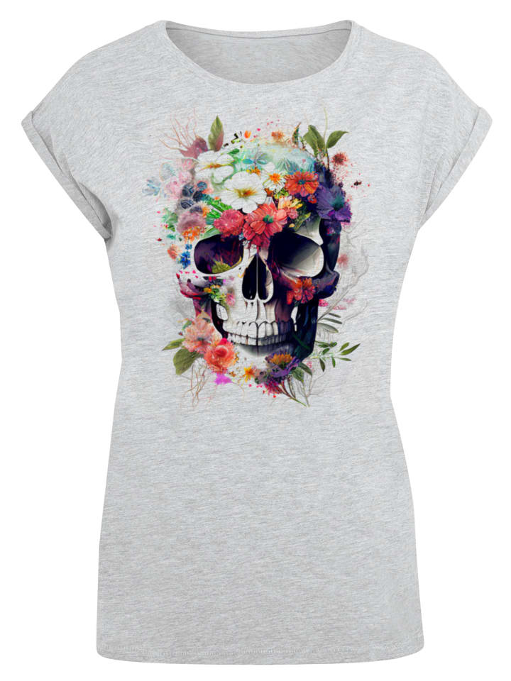 Футболка с удлиненными плечами и принтом черепа и цветов в цвете серый меланж F4NT4STIC
Футболка с удлиненными плечами и принтом черепа и цветов в цвете серый меланж F4NT4STIC