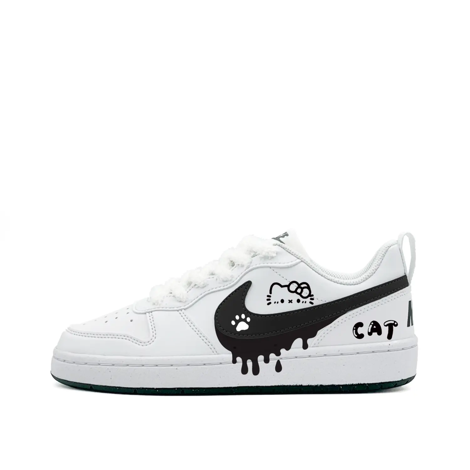 Nike Court Borough Puffing Cat устойчивые к истиранию низкие кроссовки для скейтбординга black white детские
Nike Court Borough Puffing Cat устойчивые к истиранию низкие кроссовки для скейтбординга black white детские