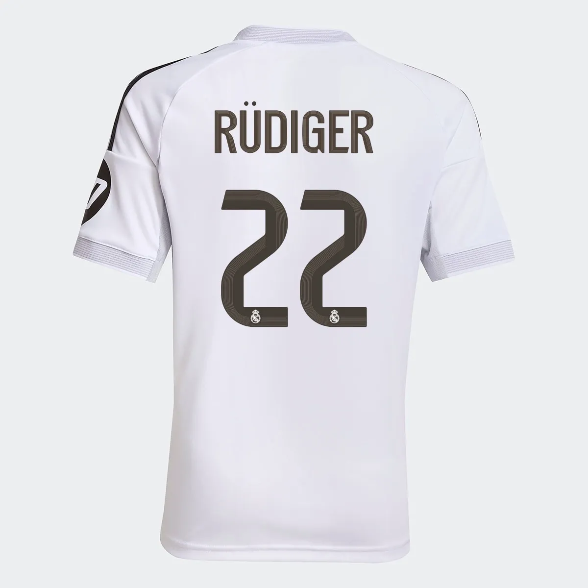 Детская футболка 1-й формы Real Madrid CF 2025-2026 Рюдигер 22 adidas, белый
Детская футболка 1-й формы Real Madrid CF 2025-2026 Рюдигер 22 adidas, белый