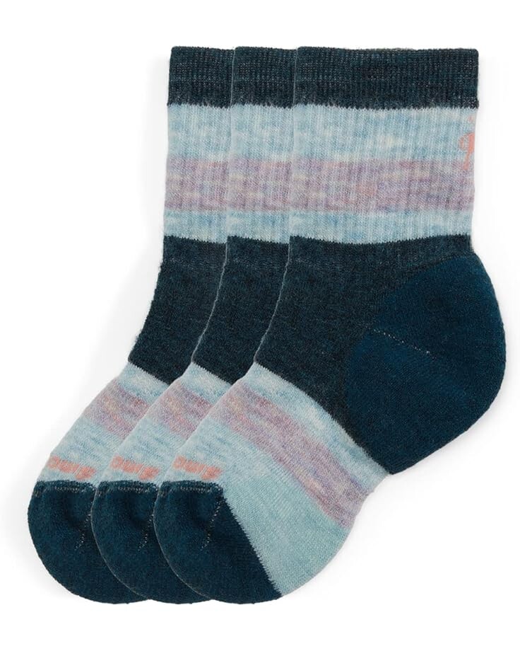 Носки Smartwool Kids Hike Full Cushion Striped Crew Socks 3-Pack, цвет Twilight Blue
Носки Smartwool Kids Hike Full Cushion Striped Crew Socks 3-Pack, цвет Twilight Blue