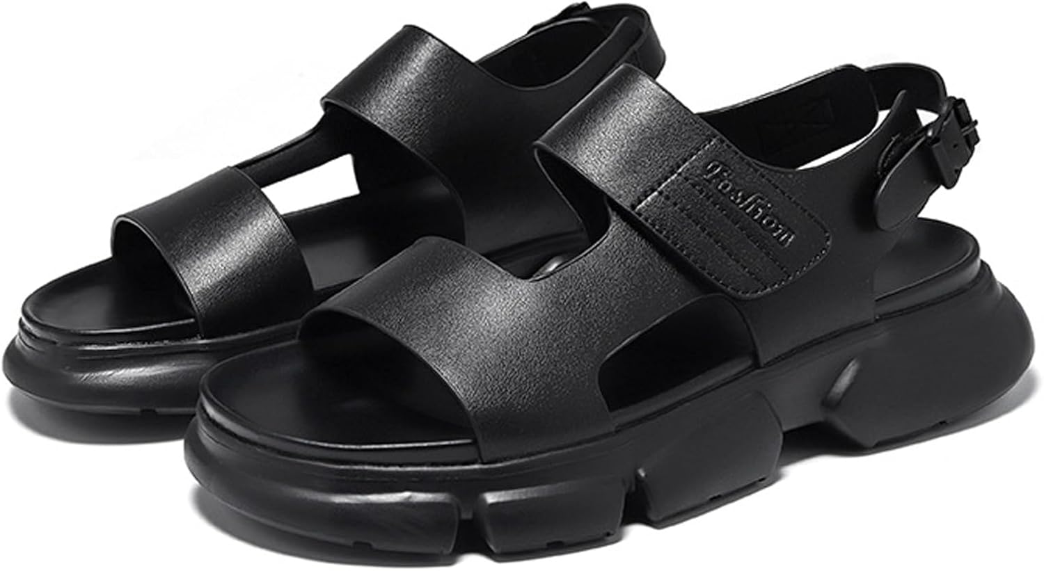 Мужские сандалии из натуральной кожи с открытым носком в стиле римских с регулируемой пряжкой на щиколотке, летние модные сандалии на платформе с нескользящей подошвой для спорта и активного отдыха Amazideal, черный
Мужские сандалии из натуральной кожи с открытым носком в стиле римских с регулируемой пряжкой на щиколотке, летние модные сандалии на платформе с нескользящей подошвой для спорта и активного отдыха Amazideal, черный