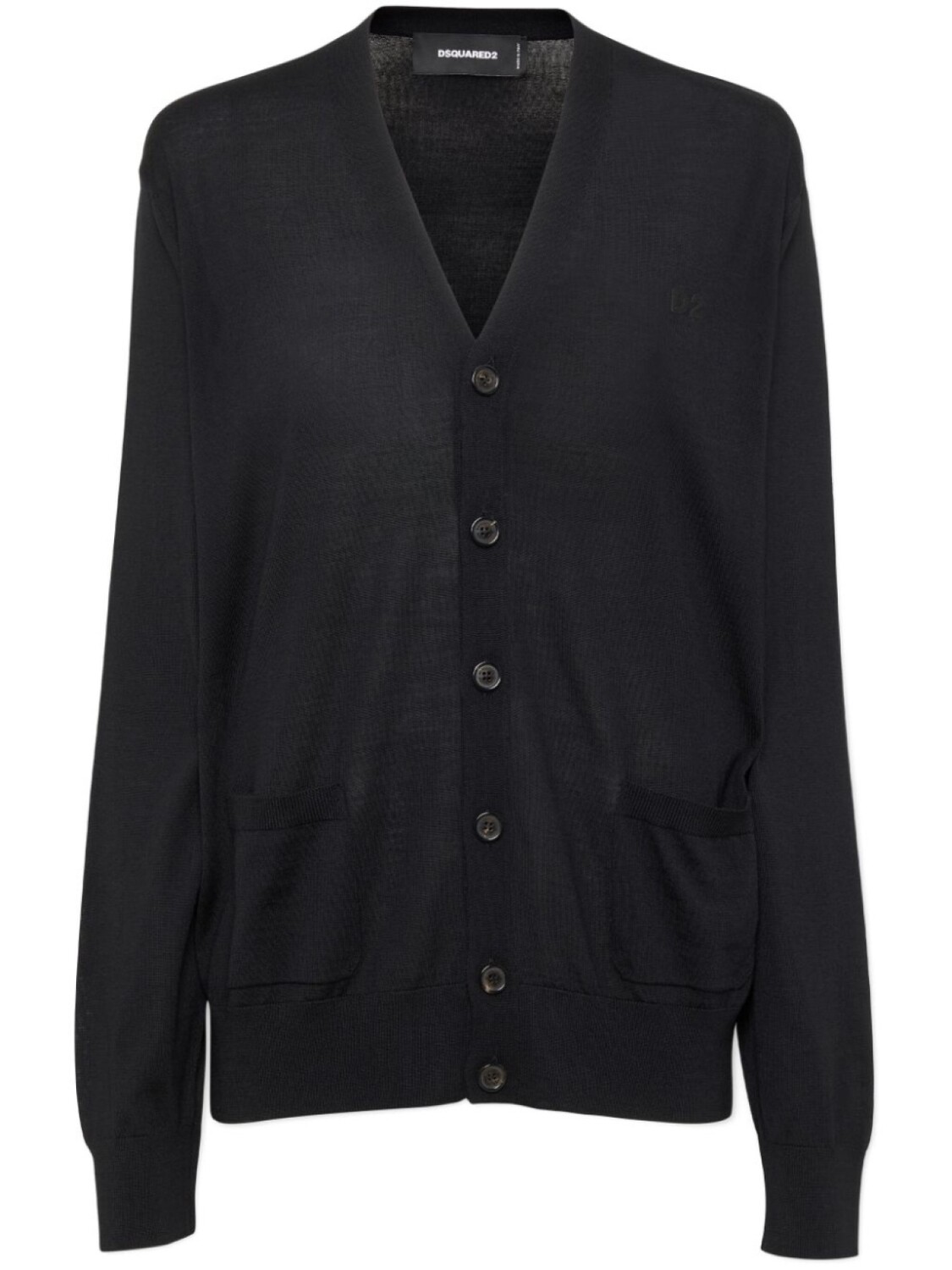 DSQUARED2 кардиган из натуральной шерсти, черный
DSQUARED2 кардиган из натуральной шерсти, черный
