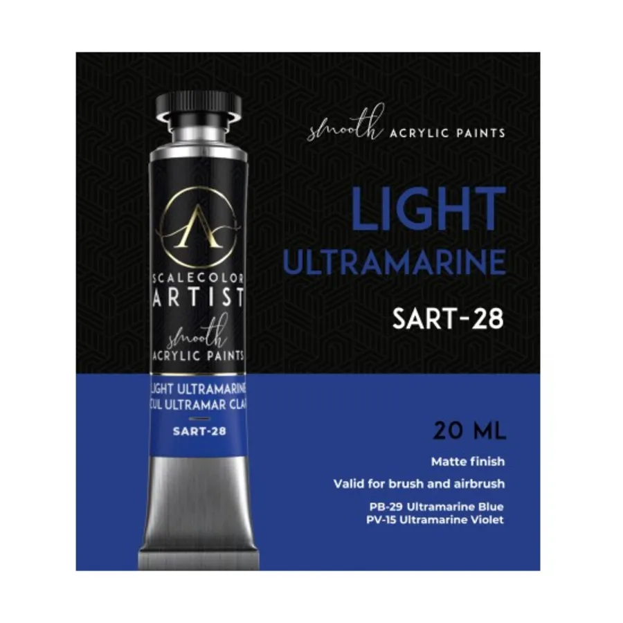 Светлый Ультрамарин, Scalecolor Artist Paints - Blues, Greens, and Purples
Светлый Ультрамарин, Scalecolor Artist Paints - Blues, Greens, and Purples