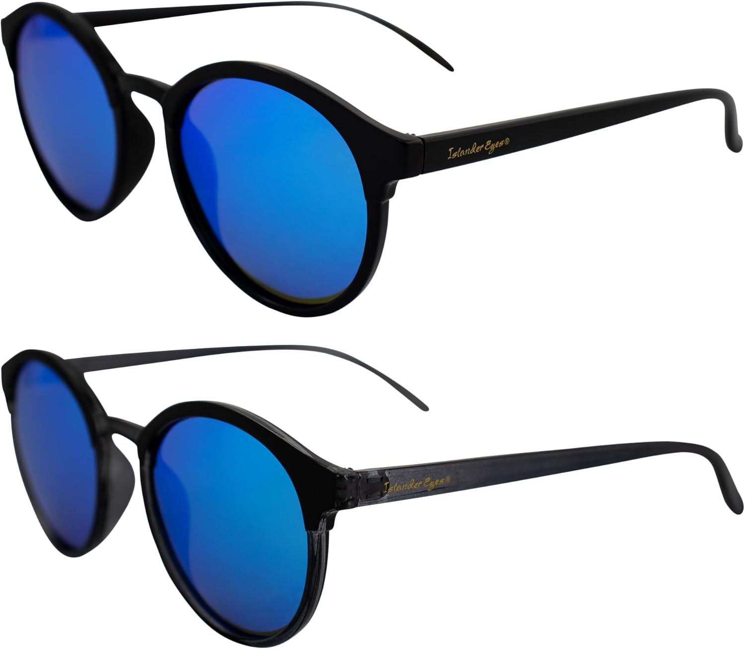 Поляризованные солнцезащитные очки Maldives для мужчин и женщин, 2 пары, увеличенного размера, круглые, черная оправа с градиентом, черно-серый цвет, линзы с синим зеркальным покрытием Islander Eyes, Black-blue
Поляризованные солнцезащитные очки Maldives для мужчин и женщин, 2 пары, увеличенного размера, круглые, черная оправа с градиентом, черно-серый цвет, линзы с синим зеркальным покрытием Islander Eyes, Black-blue