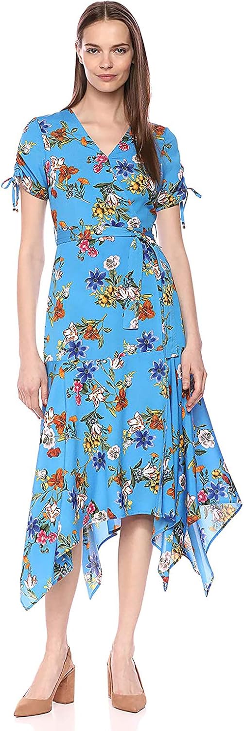 Женское платье Calvin Klein с поясом и V-образным вырезом, Ocean Multi
Женское платье Calvin Klein с поясом и V-образным вырезом, Ocean Multi