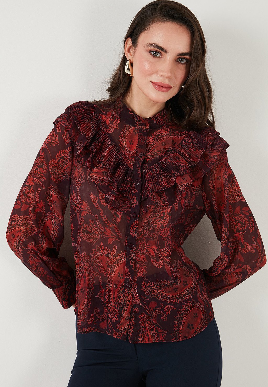 Блузка на пуговицах REGULAR FIT LELA, оранжевый
Блузка на пуговицах REGULAR FIT LELA, оранжевый